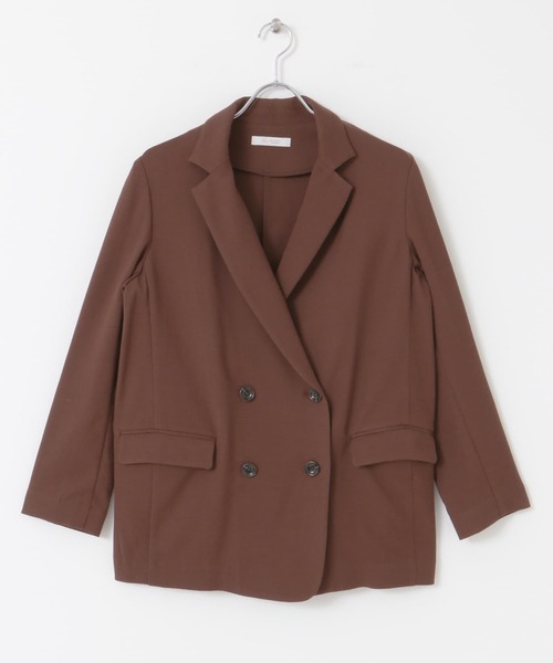 F by ROSSO（エフバイロッソ）の「F by ROSSO　リネンライクオーバーダブルジャケット（テーラードジャケット・レディース・ブラウン/アイボリー・FREE）」の18枚目の写真