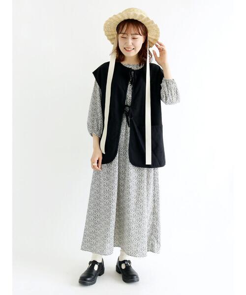 ehka sopo（エヘカソポ）の「なみなみカンカン帽（ハット・レディース・ブラック/オフホワイト/ブラウン・ﾌﾘ-）」の5枚目の写真