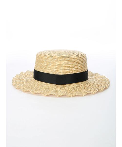 ehka sopo（エヘカソポ）の「なみなみカンカン帽（ハット・レディース・ブラック/オフホワイト/ブラウン・ﾌﾘ-）」の12枚目の写真