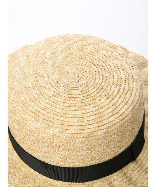 ehka sopo（エヘカソポ）の「なみなみカンカン帽（ハット・レディース・ブラック/オフホワイト/ブラウン・ﾌﾘ-）」の14枚目の写真
