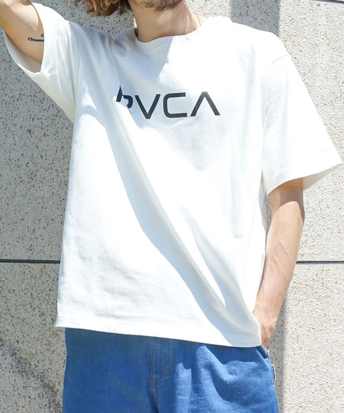RVCA（ルーカ）の「RVCA メンズ  BIG RVCA BACK BALANC Ｔシャツ【2022年春夏モデル】/ルーカ半袖Tシャツフロントプリント（Tシャツ/カットソー・メンズ・ホワイト/ブラック/モスグリーン・SMALL/MEDIUM/LARGE）」の11枚目の写真