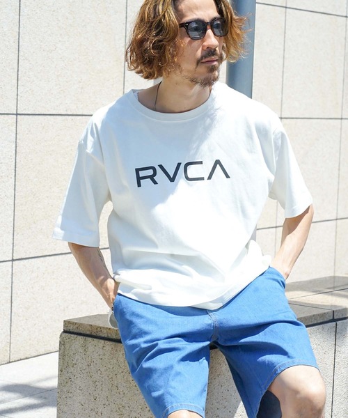 RVCA（ルーカ）の「RVCA メンズ  BIG RVCA BACK BALANC Ｔシャツ【2022年春夏モデル】/ルーカ半袖Tシャツフロントプリント（Tシャツ/カットソー・メンズ・ホワイト/ブラック/モスグリーン・SMALL/MEDIUM/LARGE）」の13枚目の写真