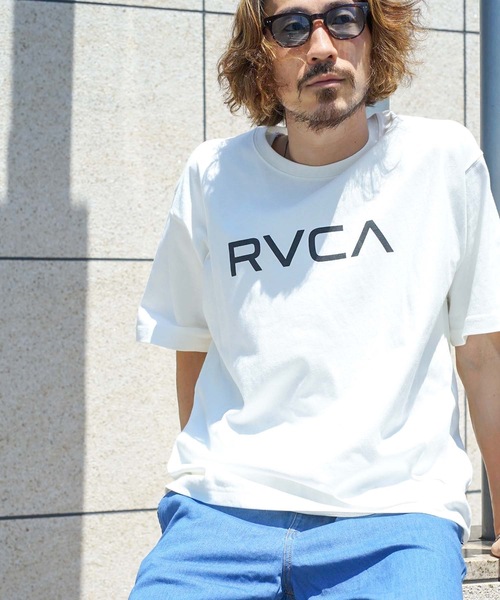 RVCA（ルーカ）の「RVCA メンズ  BIG RVCA BACK BALANC Ｔシャツ【2022年春夏モデル】/ルーカ半袖Tシャツフロントプリント（Tシャツ/カットソー・メンズ・ホワイト/ブラック/モスグリーン・SMALL/MEDIUM/LARGE）」の14枚目の写真