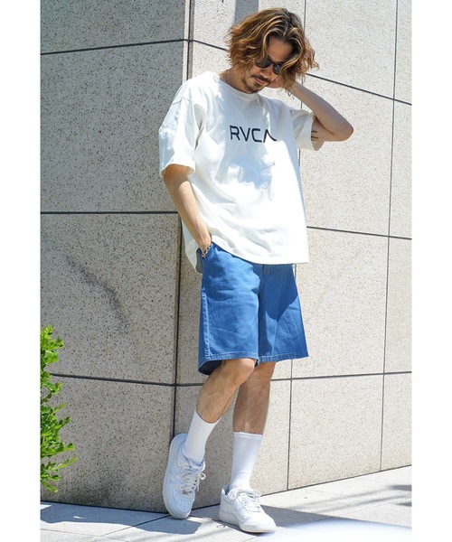 RVCA（ルーカ）の「RVCA メンズ  BIG RVCA BACK BALANC Ｔシャツ【2022年春夏モデル】/ルーカ半袖Tシャツフロントプリント（Tシャツ/カットソー・メンズ・ホワイト/ブラック/モスグリーン・SMALL/MEDIUM/LARGE）」の9枚目の写真