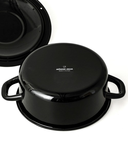 HIGHTIDE（ハイタイド）の「MUNDER Pot With Lid ポットウィズリッド ホーロー製 両手鍋 20cm（鍋/フライパン・レディース・ブラック・FREE）」の6枚目の写真
