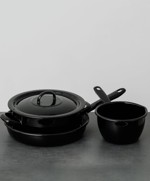 HIGHTIDE（ハイタイド）の「MUNDER Pot With Lid ポットウィズリッド ホーロー製 両手鍋 20cm（鍋/フライパン・レディース・ブラック・FREE）」の8枚目の写真