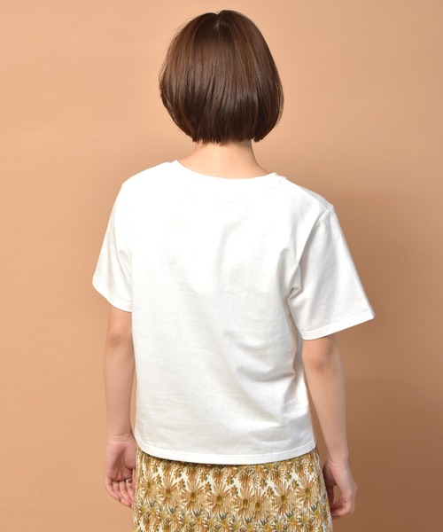 RETRO GIRL（レトロガール）の「アソートロゴチビTee（Tシャツ/カットソー・レディース・ラベンダー/ホワイト/チャコールグレー・FREE）」の10枚目の写真