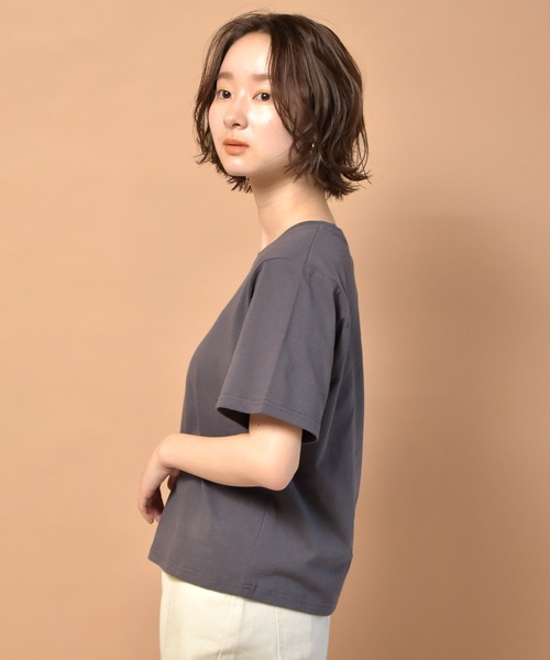 RETRO GIRL（レトロガール）の「アソートロゴチビTee（Tシャツ/カットソー・レディース・ラベンダー/ホワイト/チャコールグレー・FREE）」の16枚目の写真