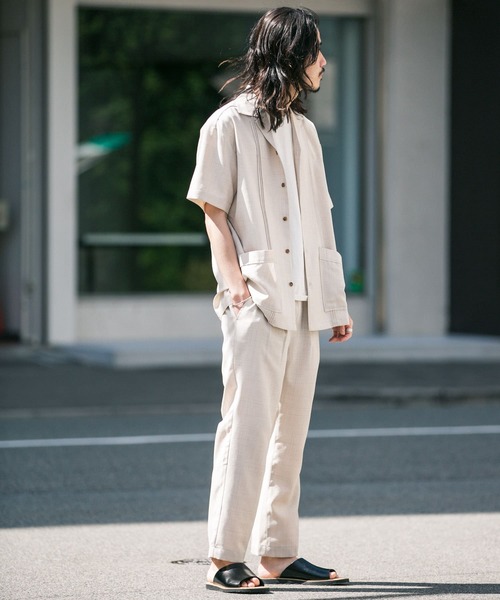 JEMORGAN（ジェーイーモーガン）の「『別注』JEMORGAN×Sonny Label　テックリネンパンツ（その他パンツ・メンズ・ナチュラル/ブラック/カーキ・MEDIUM/LARGE）」の6枚目の写真