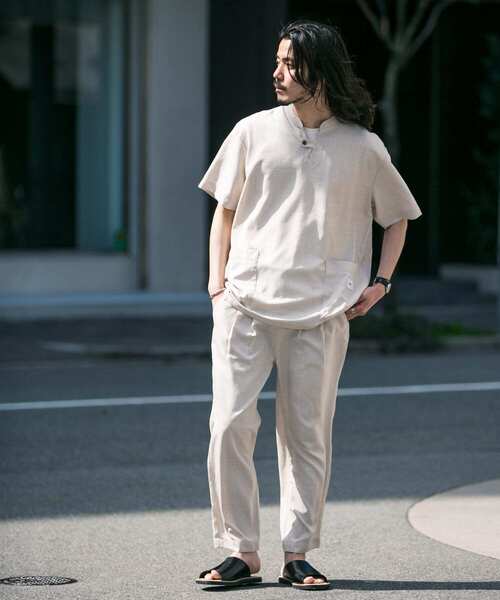 JEMORGAN（ジェーイーモーガン）の「『別注』JEMORGAN×Sonny Label　テックリネンパンツ（その他パンツ・メンズ・ナチュラル/ブラック/カーキ・MEDIUM/LARGE）」の7枚目の写真