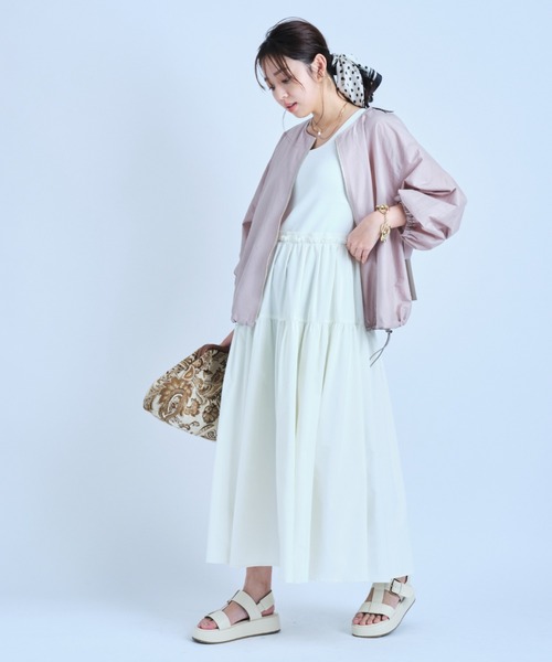 【アリエル】JUSGLITTY ロングブルゾン サイズ1 JUSGLITTY（ジャスグリッティー）の「シアーブルゾン（その他