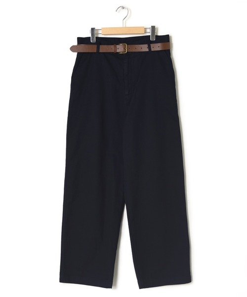 w closet（ダブルクローゼット）の「ベルト付きオーバーサイズチノパンツ（チノパンツ・レディース・ベージュ/ダークネイビー・FREE）」の20枚目の写真