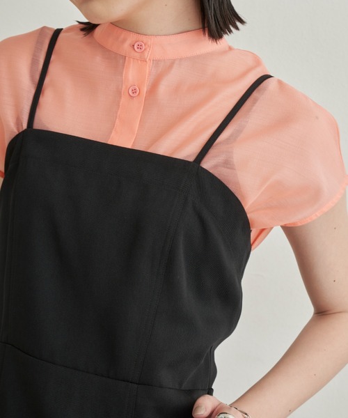 Aunt Marie's(アントマリーズ)の「シアースリットシャツ / 前後2WAY(シャツ/ブラウス・レディース・ホワイト/ブラック/ピンク/チェック・FREE)」の20枚目の写真