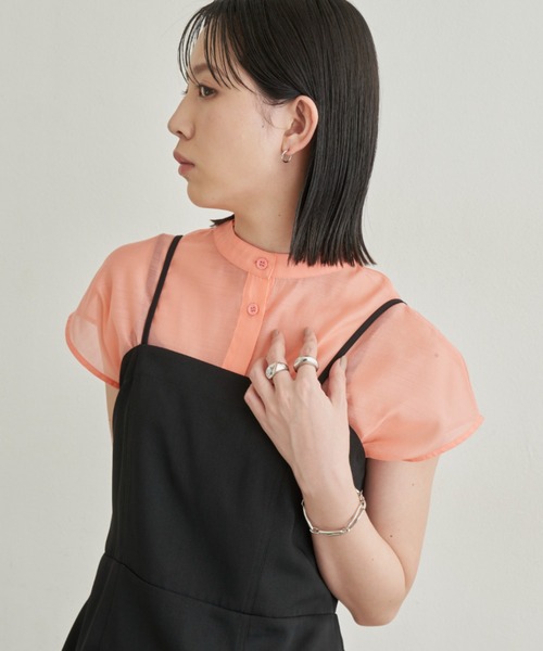 Aunt Marie's(アントマリーズ)の「シアースリットシャツ / 前後2WAY(シャツ/ブラウス・レディース・ホワイト/ブラック/ピンク/チェック・FREE)」の22枚目の写真