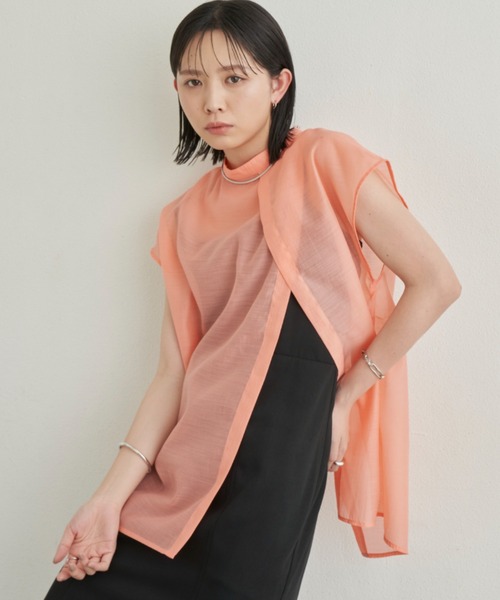 Aunt Marie's(アントマリーズ)の「シアースリットシャツ / 前後2WAY(シャツ/ブラウス・レディース・ホワイト/ブラック/ピンク/チェック・FREE)」の16枚目の写真