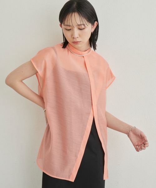 Aunt Marie's(アントマリーズ)の「シアースリットシャツ / 前後2WAY(シャツ/ブラウス・レディース・ホワイト/ブラック/ピンク/チェック・FREE)」の17枚目の写真