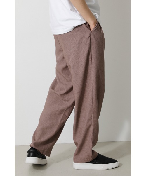 AZUL by moussy(アズールバイマウジー)の「TECH LINEN BALLOON PANTS/テックリネンバルーンパンツ(その他パンツ・メンズ・ネイビー/ベージュ/ライトブラウン・LARGE/MEDIUM)」の5枚目の写真