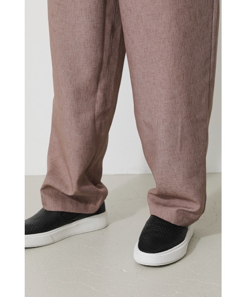 AZUL by moussy(アズールバイマウジー)の「TECH LINEN BALLOON PANTS/テックリネンバルーンパンツ(その他パンツ・メンズ・ネイビー/ベージュ/ライトブラウン・LARGE/MEDIUM)」の6枚目の写真