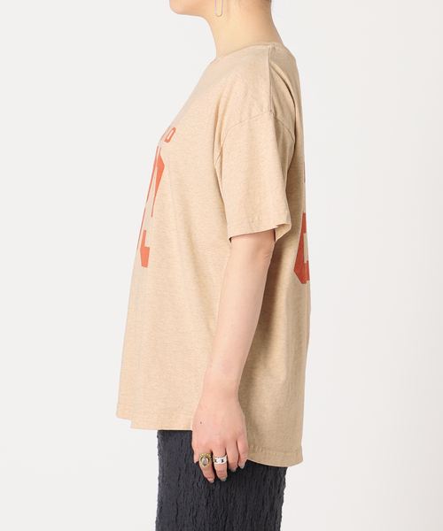 B.C STOCK(ベーセーストック)の「オーバーダイナンバーTシャツ(Tシャツ/カットソー・レディース・ベージュ/オレンジ/グリーン・FREE)」の22枚目の写真
