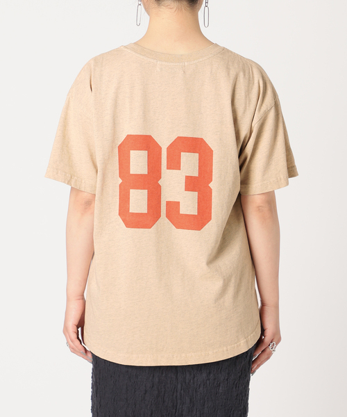 B.C STOCK(ベーセーストック)の「オーバーダイナンバーTシャツ(Tシャツ/カットソー・レディース・ベージュ/オレンジ/グリーン・FREE)」の21枚目の写真