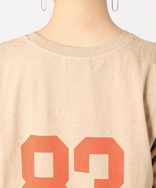 B.C STOCK(ベーセーストック)の「オーバーダイナンバーTシャツ(Tシャツ/カットソー・レディース・ベージュ/オレンジ/グリーン・FREE)」の20枚目の写真