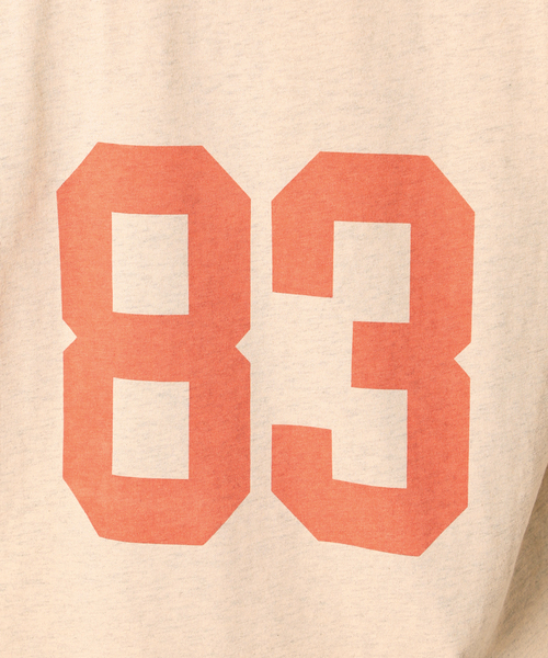B.C STOCK(ベーセーストック)の「オーバーダイナンバーTシャツ(Tシャツ/カットソー・レディース・ベージュ/オレンジ/グリーン・FREE)」の19枚目の写真