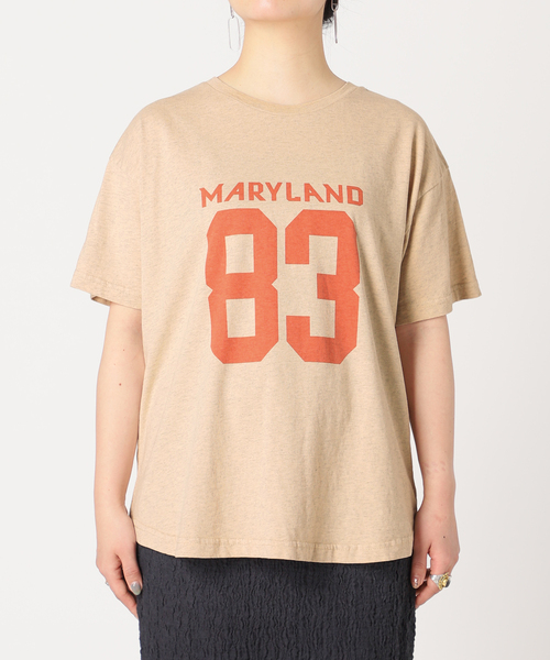 B.C STOCK(ベーセーストック)の「オーバーダイナンバーTシャツ(Tシャツ/カットソー・レディース・ベージュ/オレンジ/グリーン・FREE)」の14枚目の写真