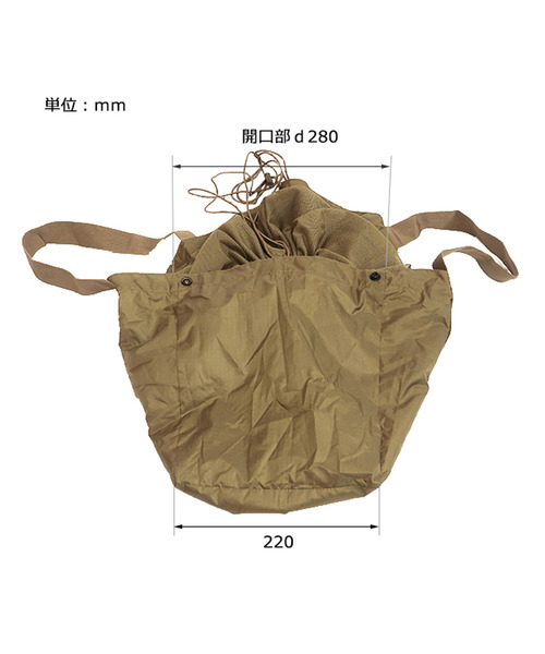 POST GENERAL（ポストジェネラル）の「ポストジェネラル POST GENERAL / パッカブルショッピングバスケットバッグ（エコバッグ/サブバッグ・レディース・ベージュ/ブラウン/オリーブ/ブラック・FREE）」の6枚目の写真