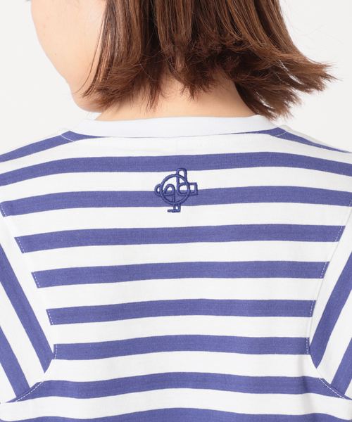 SLOBE IENA(スローブイエナ)の「【JUST FEMALE/ジャストフィーメイル 】 ボーダーカットソー(Tシャツ/カットソー・レディース・ベージュ/ブルー・FREE)」の21枚目の写真