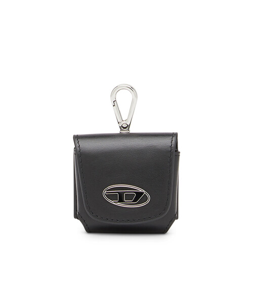 DIESEL(ディーゼル)の「メンズ カウレザー Dロゴ Airpods ケース(その他小物・メンズ・ブラック/レッド・UNI)」の9枚目の写真