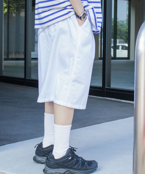 FREDY MAC（フレディーマック）の「【FREDYMAC/フレディマック】ワンポイント刺繍 ワイドハーフパンツ バルーンパンツ（その他パンツ・メンズ・ホワイト/ブラック/イエロー・LARGE/MEDIUM）」の6枚目の写真