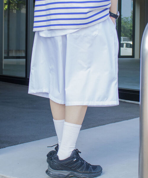 FREDY MAC（フレディーマック）の「【FREDYMAC/フレディマック】ワンポイント刺繍 ワイドハーフパンツ バルーンパンツ（その他パンツ・メンズ・ホワイト/ブラック/イエロー・LARGE/MEDIUM）」の7枚目の写真