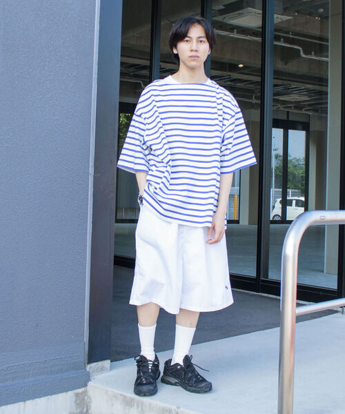 FREDY MAC（フレディーマック）の「【FREDYMAC/フレディマック】ワンポイント刺繍 ワイドハーフパンツ バルーンパンツ（その他パンツ・メンズ・ホワイト/ブラック/イエロー・LARGE/MEDIUM）」の8枚目の写真