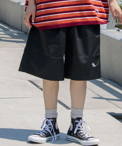 FREDY MAC（フレディーマック）の「【FREDYMAC/フレディマック】ワンポイント刺繍 ワイドハーフパンツ バルーンパンツ（その他パンツ・メンズ・ホワイト/ブラック/イエロー・LARGE/MEDIUM）」の10枚目の写真