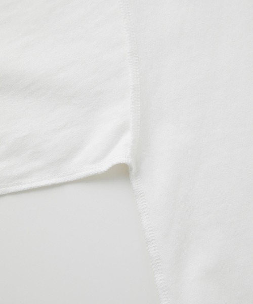 MILKFED.(ミルクフェド)の「BACK LOGO SIDE SLIT BIG TOP(Tシャツ/カットソー・レディース・ホワイト/ブラック/ベージュ/ブルー・ONE SIZE)」の16枚目の写真