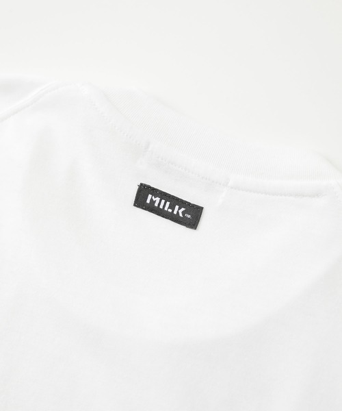 MILKFED.(ミルクフェド)の「BACK LOGO SIDE SLIT BIG TOP(Tシャツ/カットソー・レディース・ホワイト/ブラック/ベージュ/ブルー・ONE SIZE)」の18枚目の写真