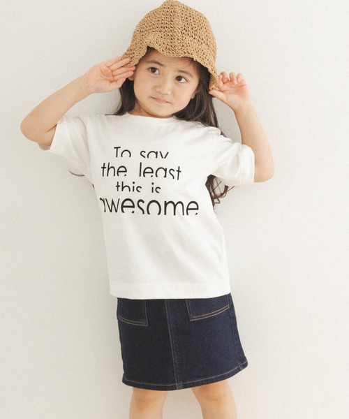 FORK&SPOON（フォークアンドスプーン）の「『親子リンク』FORK&SPOON　ロゴショートスリーブTシャツ(KIDS)（Tシャツ/カットソー・キッズ・チャコールグレー/オフホワイト・120/105/135）」の5枚目の写真