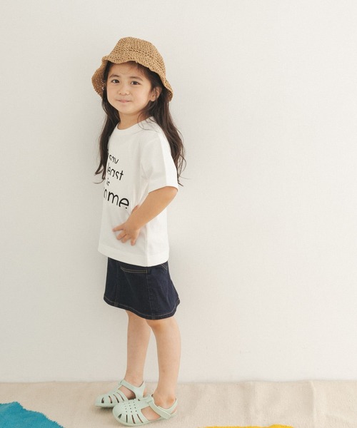 FORK&SPOON（フォークアンドスプーン）の「『親子リンク』FORK&SPOON　ロゴショートスリーブTシャツ(KIDS)（Tシャツ/カットソー・キッズ・チャコールグレー/オフホワイト・120/105/135）」の7枚目の写真