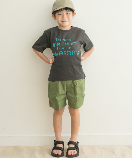 FORK&SPOON（フォークアンドスプーン）の「『親子リンク』FORK&SPOON　ロゴショートスリーブTシャツ(KIDS)（Tシャツ/カットソー・キッズ・チャコールグレー/オフホワイト・120/105/135）」の17枚目の写真