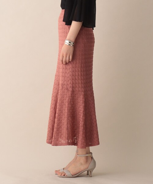 OPAQUE.CLIP（オペークドットクリップ）の「◆凸凹レースマーメイドスカート（スカート・レディース・ブラック/ダークグリーン/レンガ・38/36）」の5枚目の写真