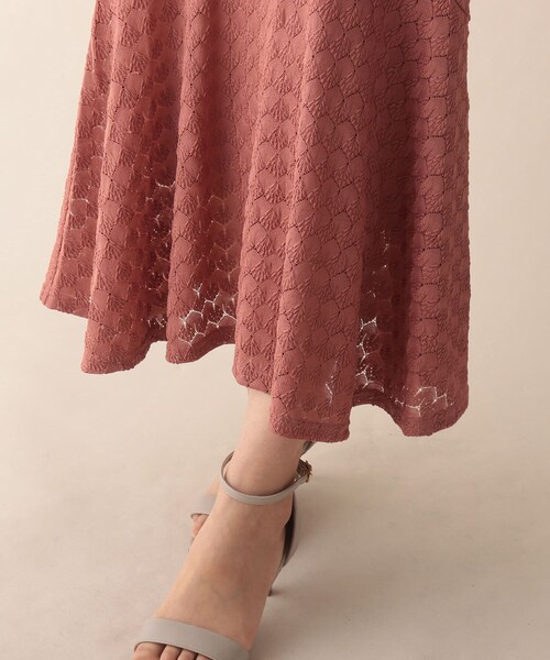 OPAQUE.CLIP（オペークドットクリップ）の「◆凸凹レースマーメイドスカート（スカート・レディース・ブラック/ダークグリーン/レンガ・38/36）」の8枚目の写真