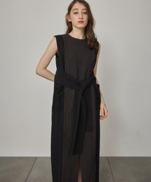 PUBLIC TOKYO | ふくれジャガードノースリーブワンピース/ウォッシャブル(ワンピース)