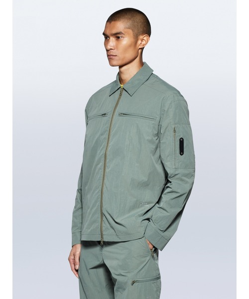 A-COLD-WALL*(アコールドウォール)の「GAUSSIAN OVERSHIRT(シャツ/ブラウス・メンズ・ライトグレー/グリーン・M/L)」の2枚目の写真