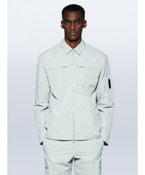A-COLD-WALL*(アコールドウォール)の「GAUSSIAN OVERSHIRT(シャツ/ブラウス・メンズ・ライトグレー/グリーン・M/L)」の16枚目の写真