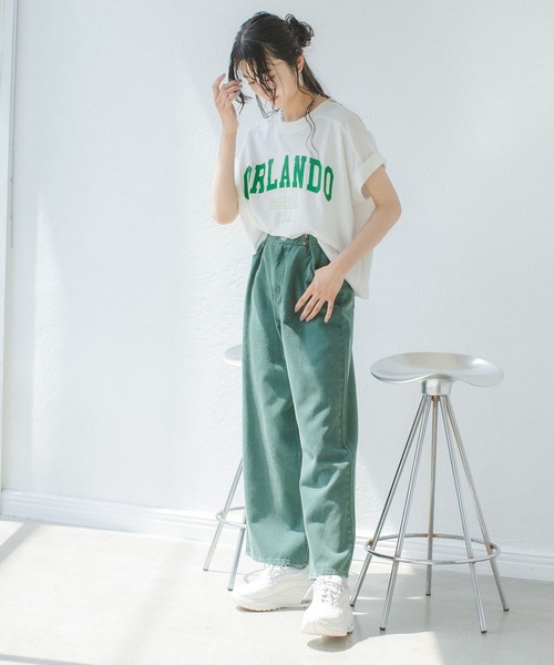 repipi armario（レピピ アルマリオ）の「カレッジプリントルーズTシャツ（Tシャツ/カットソー・キッズ・ホワイト/グレー系その他/ブラウン系その他/グリーン系その他・SMALL/MEDIUM/LARGE）」の6枚目の写真