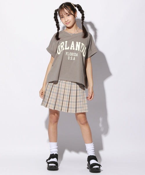 repipi armario（レピピ アルマリオ）の「カレッジプリントルーズTシャツ（Tシャツ/カットソー・キッズ・ホワイト/グレー系その他/ブラウン系その他/グリーン系その他・SMALL/MEDIUM/LARGE）」の14枚目の写真