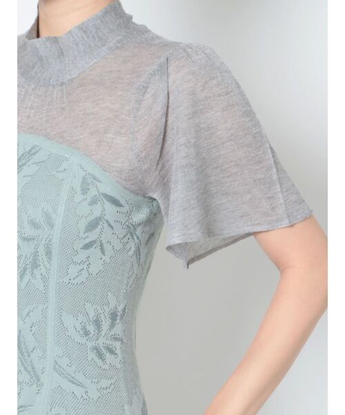 LAGUNAMOON（ラグナムーン）の「LADYニットジャガードワンピース（ドレス・レディース・ブラック/ミント/ベージュ/ライトブルー・SMALL/MEDIUM）」の22枚目の写真