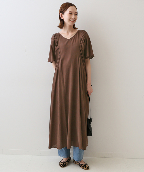 SLOBE IENA(スローブイエナ)の「コットンクレープワンピース(ワンピース・レディース・ブラック/ブラウン/ブルー系その他・FREE)」の11枚目の写真