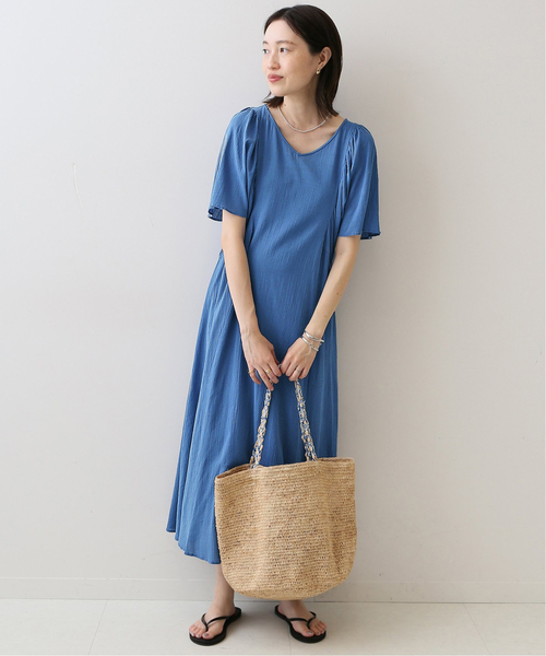 SLOBE IENA(スローブイエナ)の「コットンクレープワンピース(ワンピース・レディース・ブラック/ブラウン/ブルー系その他・FREE)」の18枚目の写真