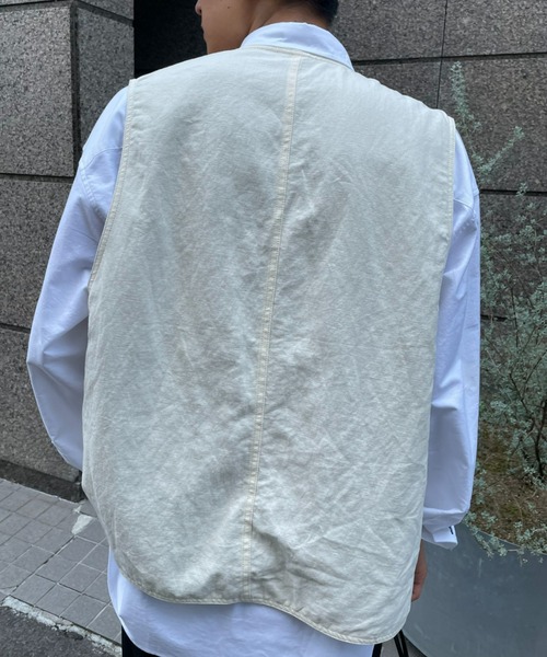 CIAOPANIC（チャオパニック）の「リバーシブルベスト（ベスト・メンズ・オフホワイト/オリーブ・MEDIUM/LARGE）」の20枚目の写真